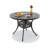 Black Outdoor Aluminum Round Dining Set, Compact Size Chair (Seat Width:15.35"), 1 Table, Weather-Resistant-1759606237