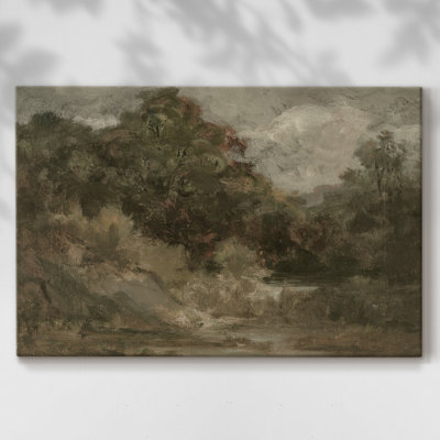 Paysages rétro-DCLxxxvii -Galerie en toile Cavas