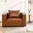 50” W Leather Accent Armchair-890282750