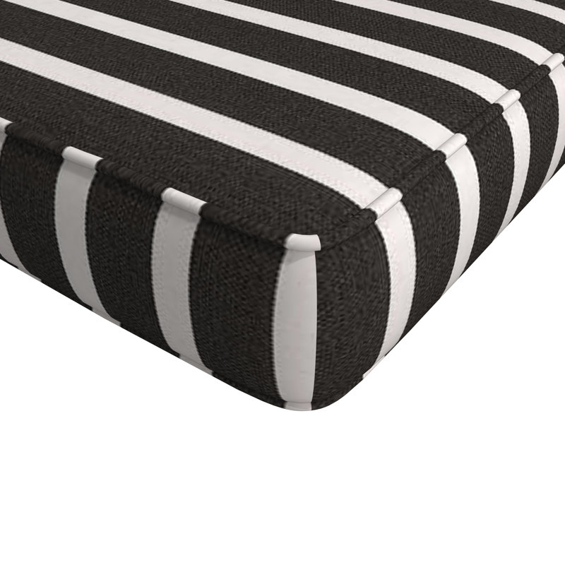Sunbrella® Indoor/Outdoor Bench Seat Cushion, 3" Thick, 48" W x 18" D, Sunbrella® Lido Indigo