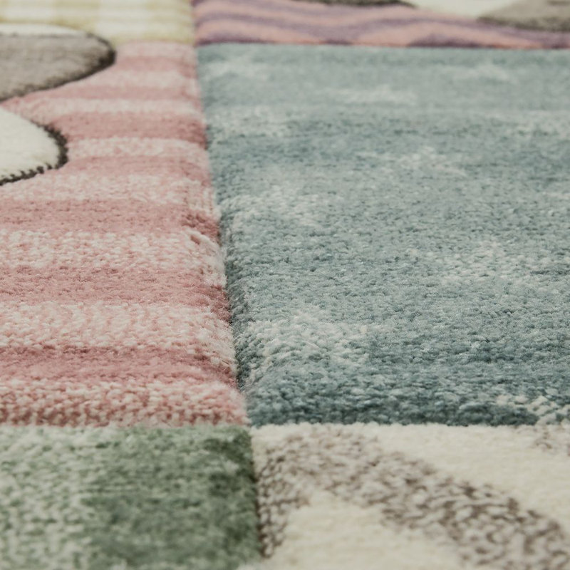 Priscilla Shag Blue Rug, Rectangle 140 x 200cm