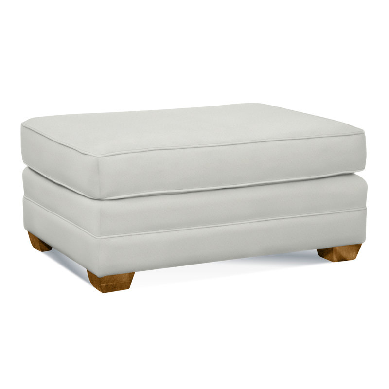 Bedford Upholstered Ottoman, Havana , Elite Dove Linen