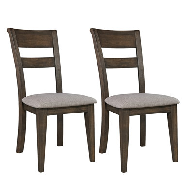 Reber Upholstered Slat Back Side Chair