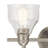 Antioch 2-Light Brushed Nickel Bath Vanity Light with Clear Seeded Glass Shades-626417448