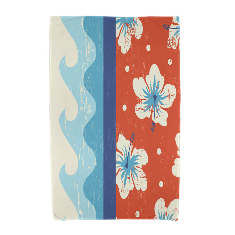 Serviette de plage en microfibre, Orange