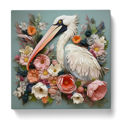 Pelican Floral - No Frame Print