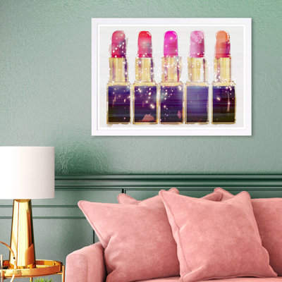 « lipsticks », impression encadrée