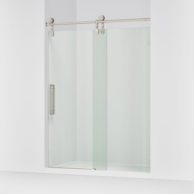 Artifacts 80-7/8 In. H Sliding Shower Door With 3/8 In.-Thick Glass
