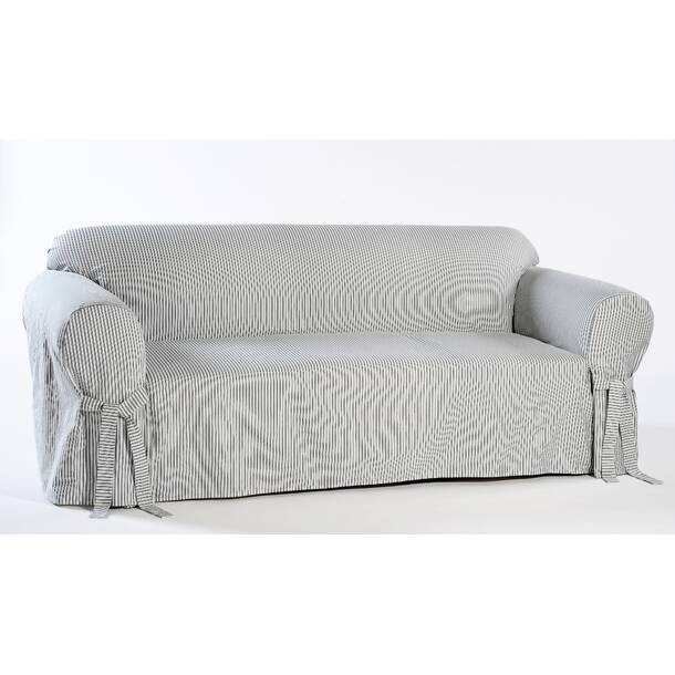 Sure Fit Matelasse Damask Box Cushion Loveseat Slipcover & Reviews ...