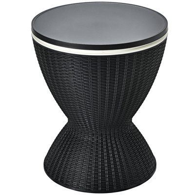 Teague Round Metal Outdoor Bar Table , 49cm cm W 49cm cm D