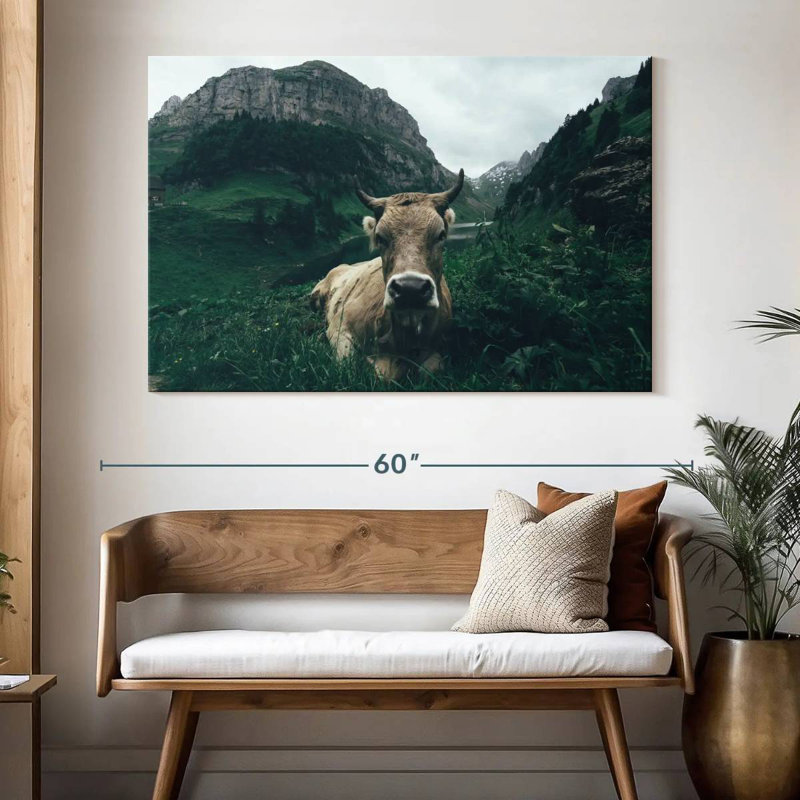 Brampt Swiss Alps Cow, 34" H x 51" W