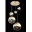Saundra 5 - Light Gold Cluster Pendant
