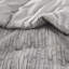Édredon double / grand 3 pièces - Tissu et rembourrage riches en coton, tissé, coton chaud gris riche et rembourré,