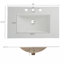 Meuble-lavabo autoportant de 30 po avec lavabo en céramique et tiroirs à extension complète-126232797