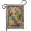 Hummingbird avec trompette fleurs, amis, impression sur 2 côtés en toile jute 1,5 x 1,1 pi. drapeau de jardin