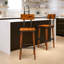 Ensemble de 2 tabourets de bar en bois de style industriel et industriel de qualité commerciale Lazro-1048310763-951626481
