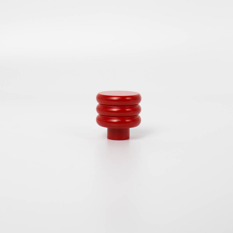 Poignée de meuble en nid d'abeille ROUS Hardware - Aluminium massif, 1 unité, rose (rouge), Rose (rouge)
