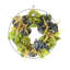 Couronne d'automne de 63,5 cm (25 po) avec hortensias et fougères