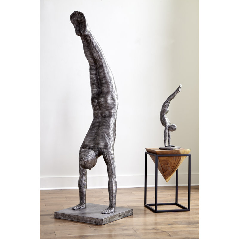 Large Aluminum Handstand Sculpture