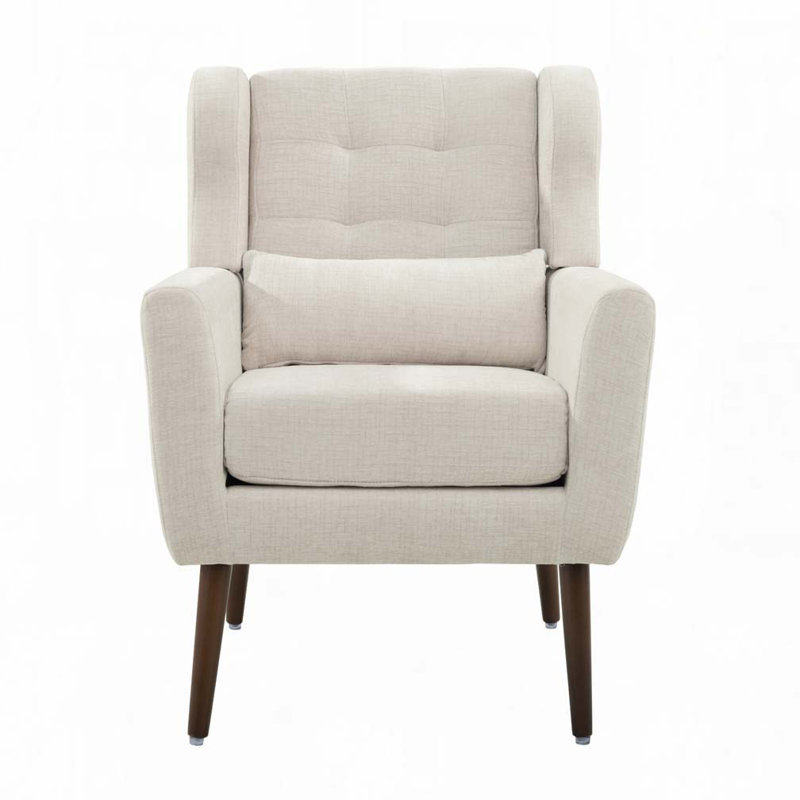 Upholstered Armchair with Pillow