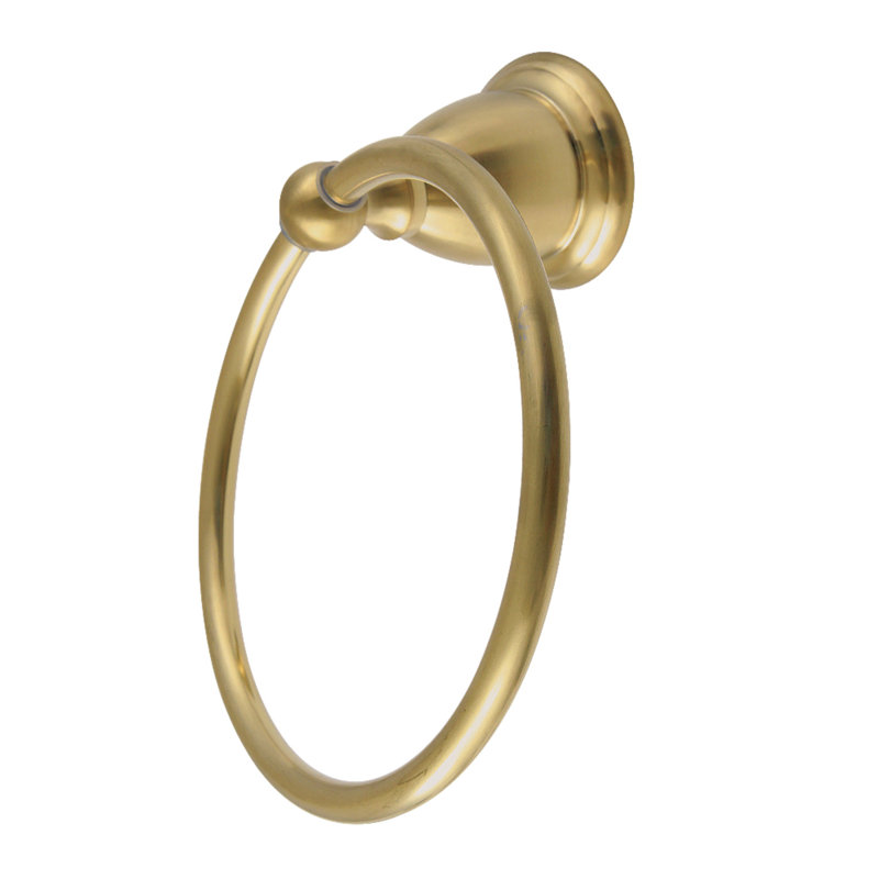 Kingston Brass Heritage Towel Ring, Brushed Brass