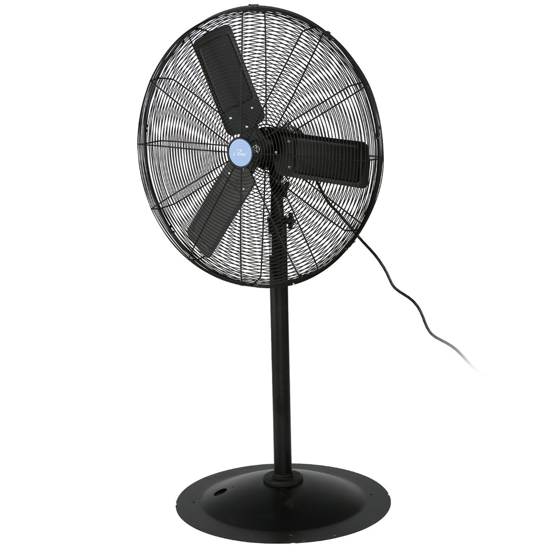 iLIVING ILG8P30-72 Commercial Pedestal Floor Fan, 30-Inch, Industrial Heavy Duty Floor Standing Fan with 7261 CFM, Perfect for Home, Shop, Bedroom, Gym, Garage, Black iLIVING