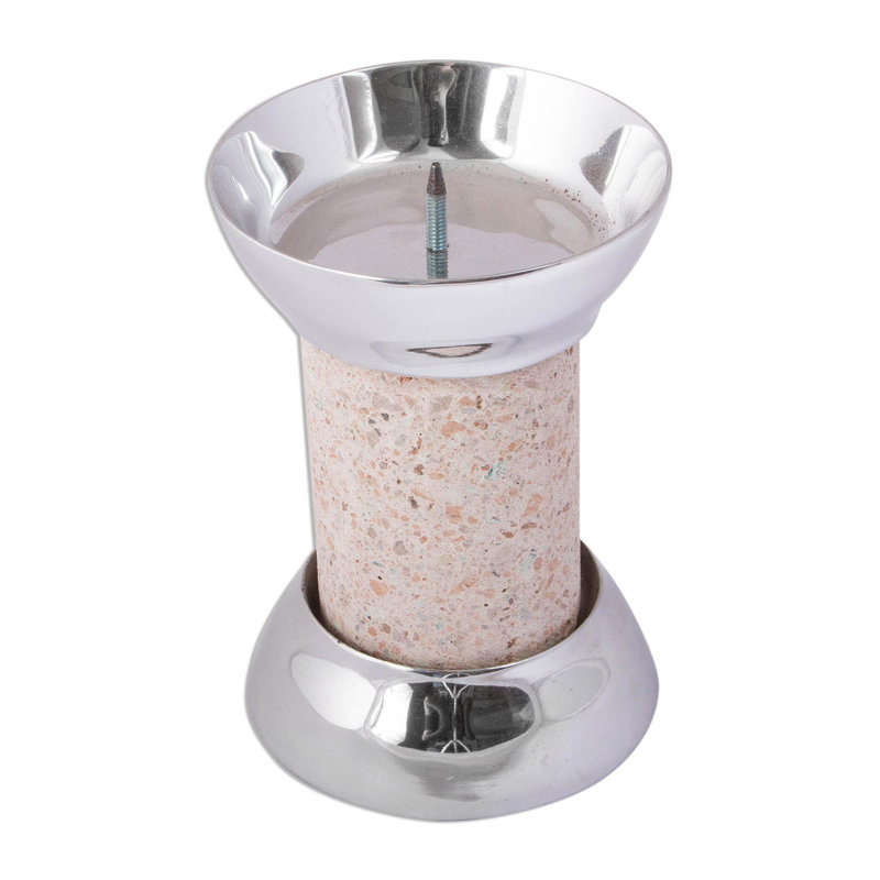 7.25'' H Stone Tabletop Candlestick