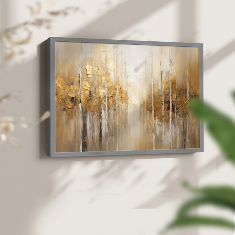 Abstract Series-CLX -Framed Print - Restickable, 16" H x 20" W, Grey