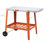 Table-chariot de cuisine en acier inoxydable avec roulettes l 37,5 po x P 20 po Feasto