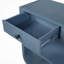 Console moderne incurvée avec 3 tiroirs à fermeture en douceur et 2 tablettes ouvertes, base en bois massif, table de vestibule pour vestibule, bleu-132663239-132663242-132663243