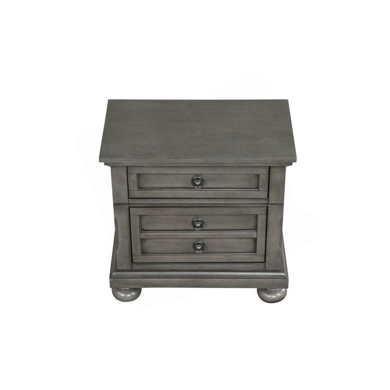 Table de chevet Meade, Gris