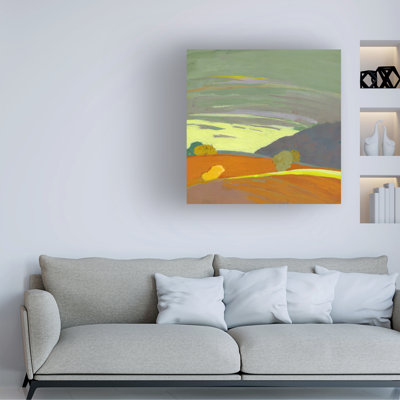 Art mural sur toile tendue - "Entre la lumière et l'obscurité" par Toby Gordon pour décoration de salon, de chambre à coucher ou de bureau - 14 x 14