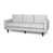 100% polyester gris clair est en rupture de stock