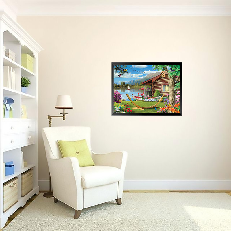 «Summer Essence» par Alan Giana - reproduction de photo, Papier encadré noir, Pas de tapis, H 20,5 po x l 26,5 po x P 1,25 po