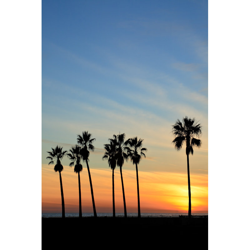 Venice Beach Sunset by S. Greg Panosian - Wrapped Canvas Print, 122cm H x 81cm W x 3.8cm D
