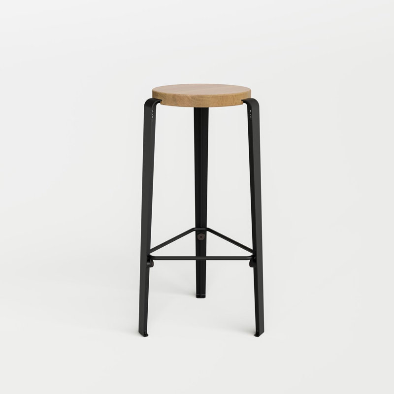 Tabouret Lou, Graphite Black