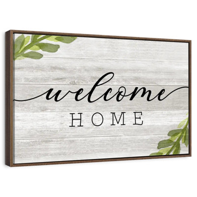 Rustic Welcome Home Wall Sign
