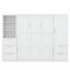 Grand lit escamotable mural avec garde-robe supplémentaire-1327303218