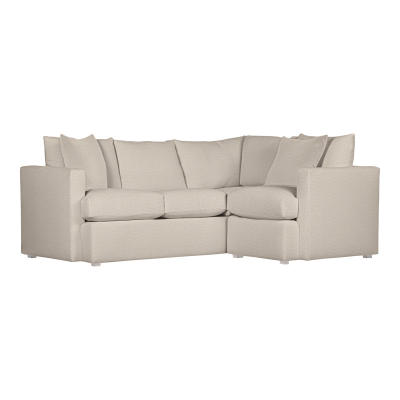 Canapé modulaire 2 pièces American Bungalow, Nadia vapeur, Gris colombe