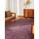 Biborka Hand Knotted Loom Wool Eco-Friendly Area Rugs - Purple Color, Plain Solid Design, High Pile Thick Handmade Anti Skid Area Rugs for Living Room, Bed Room