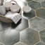Kalay 9" Hexagon Polished Porcelain Tile-189182013