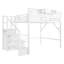 Grand escalier de garde-robe en métal blanc-1258522411