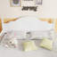 Lit double pour enfants, lit plateforme double en bois avec tête et pied de lit, blanc, conception à profil bas pour plus de sécurité et de style-1211793524-1211793527