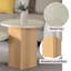 Table de bout en marbre et plateau en marbre Qwin
