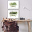 «Relax Unwind House Plants Succulents», baignoire sur pattes par Cindy Jacobs - ensemble de 2 impressions sur bois avec cadre flottant-75888712-75888713