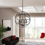 Puma 6 - Light Dimmable Globe Chandelier