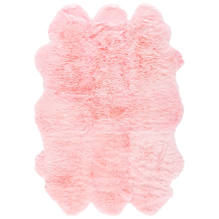 Tateos Sheep Skin Natural Sheep Skin Made Within Acid Dying Sheep Skin Solid Color Rug