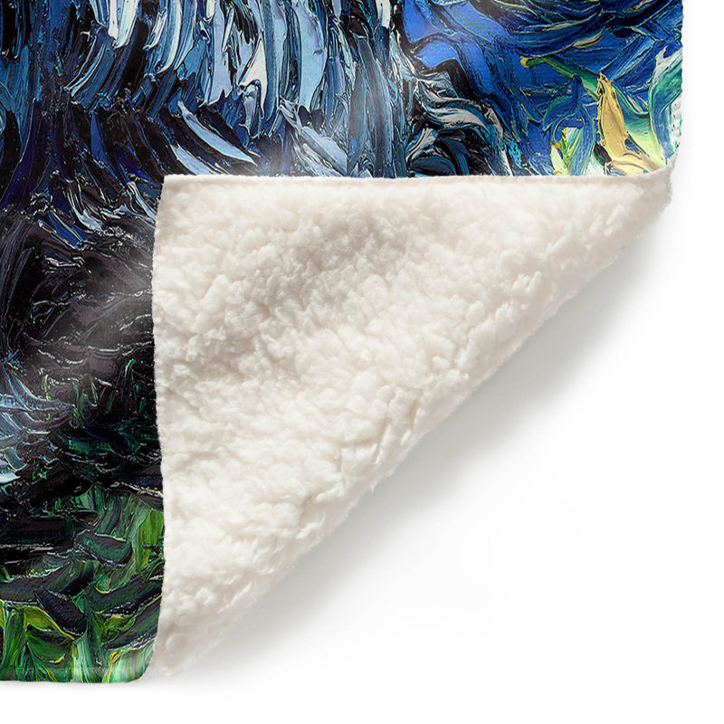 Couverture sherpa doux , 51 po x 60 po