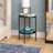 Wayne Stainless Steel Top End Table