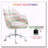 HOMCOM Fluffy Unicorn Office Chair With Mid-Back And Armrest Support,5 Star Swivel Wheel White Base,Rainbow